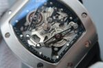 Replica Richard Mille RM038 SS Black Inner Bezel Skeleton Dial Black Rubber Strap Jap Quartz - Image 3