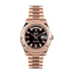Rolex Day-Date II 218235 Rose Gold Black Replica