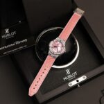 Hublot Classic Fusion Replica Watch Mother Of Pearl Dial + Moissanite Diamonds 33mm - Image 3
