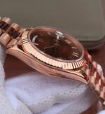 Replica Rolex Day-Date 40mm 228235 RG Noob Brown Dial Roman Markers RG Bracelet A3255 - Image 8