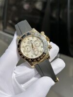 Rolex Daytona 116518 White Mother of Pearl Dial Rep 11 Watch With Moissanite Diamond Clean Factory 40mm - Image 4