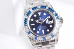 Rolex Submariner Customized with Diamonds-Blue Diamonds-40MM(1:1 replica) - Image 2