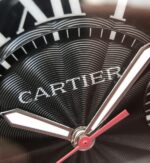 Replica Cartier JF Ballon Bleu 42mm DLC All Black Black Textured Dial Leather Strap A1847 - Image 9
