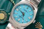 Rolex Replica 11 Watch Oyster Perpetual Ice Blue Dial King Factory 41mm - Image 3