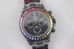 Rolex Daytona Ice Randy – Rainbow Diamonds Modified – Black(1:1 replica) - Image 2