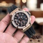 Hublot Replica 1:1 Watch Stone Bezel Big Bang Chronograph King Gold 44mm - Image 3