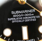 Replica Rolex Submariner 116613 LN YG Wrapped Black Dial YG Wrapped Bracelet Eta2836 - Image 5