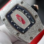 Richard Mille RM007 Red Replica Watch Diamond Moissanite Hong Kong Custom 36mm - Image 5