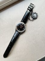 Replica PATEK PHILIPPE Calatrava ZF 5298p Date Sweep Seconds in Diamond Bezel Black Dial ZF factory - Image 8
