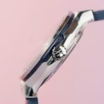 Hublot Replica 11 Watch Classic Fusion Women s Full Diamond Moissanite Blue 33mm - Image 7