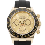 Rolex Cosmograph Daytona 116518LN Champagne Dial Oysterflex Yellow Gold Mens Watch(1:1 replica) - Image 2