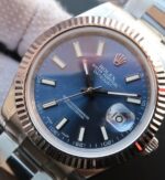 Replica Rolex DateJust II SS Fluted Bezel Blue Dial SS Bracelet A3136 - Image 2