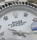 Replica Rolex DateJust 28mm Fluted Bezel White Dial Diamonds Rome Markers Bracelet A2236 - Image 9