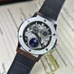 Hublot Replica 1:1 Watch Classic Fusion Aerofusion Moonphase Leather Strap 45mm