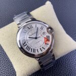 Cartier Ballon Bleu de Fake Cartier Watch 42mm Silver Dial Stainless Steel WSBB0049(1:1 replica) - Image 8