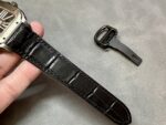 Fake Cartier watch Santos large model mechanical movement Black ADLC Steel Skeleton Dial WHSA0009 TWF(1:1 replica) - Image 3