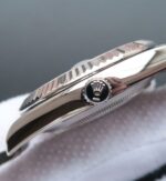 Replica Rolex DateJust 41mm 116334 Fluted Bezel Black Dial Diamonds Markers SS Bracelet A3136 - Image 4