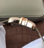 Replica Cartier High Jewelry Watches RG WJ306014 White Dial Brown Fabric Strap - Image 5