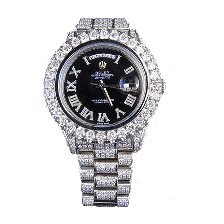 B5433FA2-EDC3-CBBF-5EB8-D724E3A2D4D6.png Rolex Day-Date 218239 Fully Iced Out Replica - Image 1