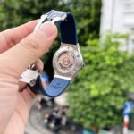 Hublot Replica 1:1 Watch Classic Fusion Blue Dial With Full Diamond HB Factory 38mm - Image 4