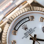 Rolex Day-Date 128235 Knock Off Watches MOP Dial Weight 156 Grams QF Factory 36mm - Image 6