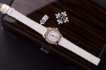 Patek Philippe Rep 11 Watch Women s Aquanaut 5067 Rose Gold Plated Moissanite Diamonds 35.6mm - Image 2