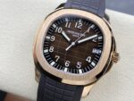 Fake Patek Philippe Replica Watch Aquanaut Date Sweep Seconds Rose Gold Brown Dial 5167R-001 3KF(1:1 replica) - Image 3