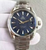 Replica Omega XF Seamaster CO-AXIAL Master PyeongChang 2018 Blue Dial SS Bracelet A8500