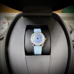 Patek Philippe Aquanaut 5072R Replica Watch Blue Rubber Strap PPF 35.6mm
