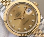 Replica Rolex DateJust 41mm 126333 Noob YG Wrapped YG Dial Diamonds Markers SS/YG Bracelet A3235 - Image 3