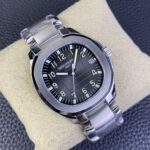 Fake Patek Philippe Replica Watch Aquanaut Date Sweep Seconds Stainless Steel Black Dial 5167/1A-001 3KF(1:1 replica) - Image 2