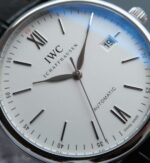 Replica IWC MK Portofino IW356501 Automatic White Dial Leather Strap - Image 2