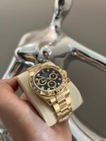 Rolex Yellow Gold Cosmograph Daytona 40 Watch ?C Black Diamond Dial ?C 116508 bkd(1:1 replica) - Image 3