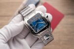 Cartier Santos De Cartier WSSA0013 Replica Wath Blue Dial BV Factory 39.8mm - Image 3