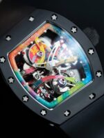 Richard Mille RM68-01 Cyril Kongo Imitation Watches Black Ceramic Rubber Strap 45mm - Image 4