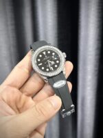Rolex Replica Watch Yacht-Master Custom Moissanite Diamonds Clean Factory 40mm - Image 5