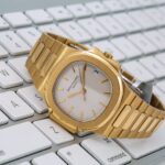 Patek Philippe Nautilus 3800 38MM White Dial With 18K Yellow Gold Bracelet(1:1 replica) - Image 2