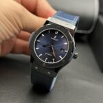 Hublot Classic Fusion Ceramic Charcoal Blue Replica Watch JJZ 42mm - Image 3