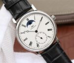 Replica IWC Vintage IW544805 White Dial Black Leather Strap - Image 2
