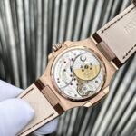 Patek Philippe Nautilus 5712 Rose Gold Replica Watch Leather Strap Factory GR 40mm - Image 5