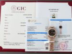 Rolex Day-Date Eisenkiesel Dial Copies Watch Gold Wrapped + Diamonds Moissanite GM Factory 36mm