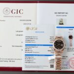Rolex Day-Date Eisenkiesel Dial Copies Watch Gold Wrapped + Diamonds Moissanite GM Factory 36mm