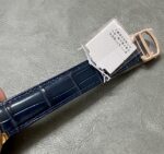 Ballon Bleu De Fake Cartier Watch Rose Gold 42mm Blue Dial Leather Strap WGBB0036 AF(1:1 replica) - Image 4