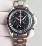 Replica Omega Speedmaster MoonWatch Black Dial SS Bracelet Manual Winding Chrono Movement