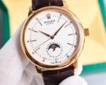 Rolex?? Cellini Moonphase-40mm-Leather(1:1 replica) - Image 8