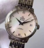 Replica Omega MKF De Ville 33mm White Dial SS Bracelet A2824 - Image 2