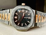 Replica PATEK PHILIPPE Nautilus 5711 DIW Carbon DIWF 1:1 Best Edition Black Textured Dial on Carbon/RG Bracelet 324CS - Image 9