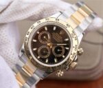Replica Rolex Daytona 116523 Thick YG Wrapped Black Dial Sticks Markers SS/YG Bracelet A7750 - Image 2