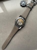 Replica PATEK PHILIPPE Calatrava 6007A-001 SS ZF 1:1 Best Edition Grey Dial on Grey Leather Strap A324CS - Image 10