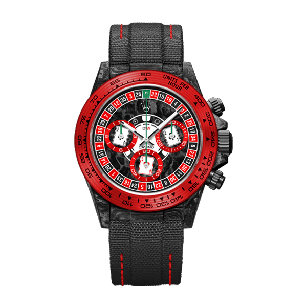BBF49E16-3012-3815-3F6F-D9F9E50241A8.webp ROLEX Diw Daytona carbon lucky player 2 (casino v.2) 40mm oyster black(1:1 replica) - Image 1